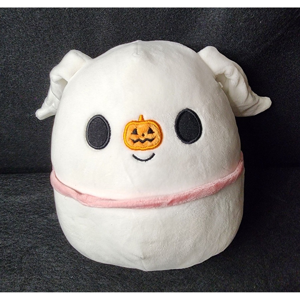Original Squishmallows 6.5" The Nightmare Before Christmas Zero W/Pumpkin Nose
